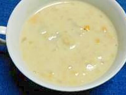 れんこんとコーンのクリームスープ